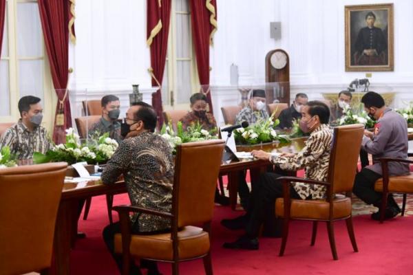 Presiden Jokowi Terima Audiensi Organisasi Mahasiswa Cipayung Plus di Istana