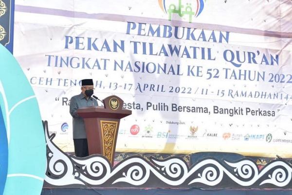 Buka Pekan Tilawatil Quran RRI di Takengon Aceh, ini Pesan Wapres