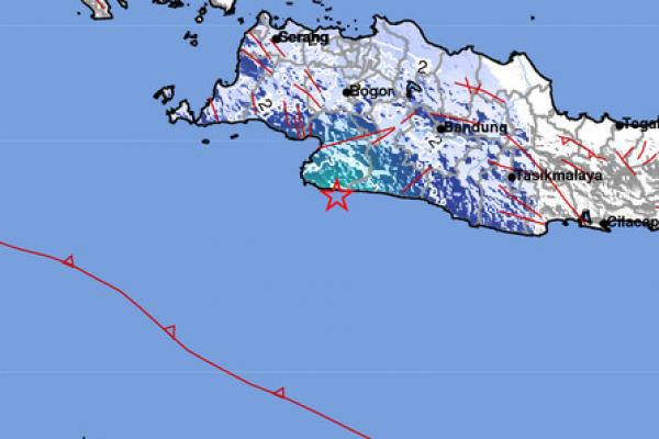 Beberapa Daerah di Jabar Diguncang Gempa M4,8