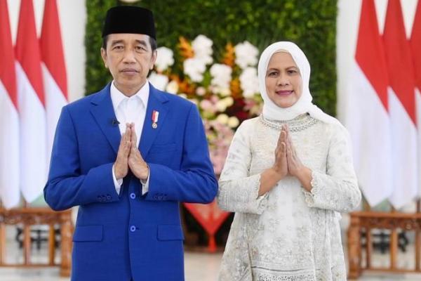 Presiden Jokowi dan Ibu Iriana Ucapkan Selamat Idul Fitri 1443 Hijriah