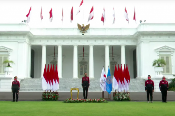 Lepas Kontingen Indonesia Berlaga di SEA Game Vietnam, Ini Harapan Presiden Jokowi