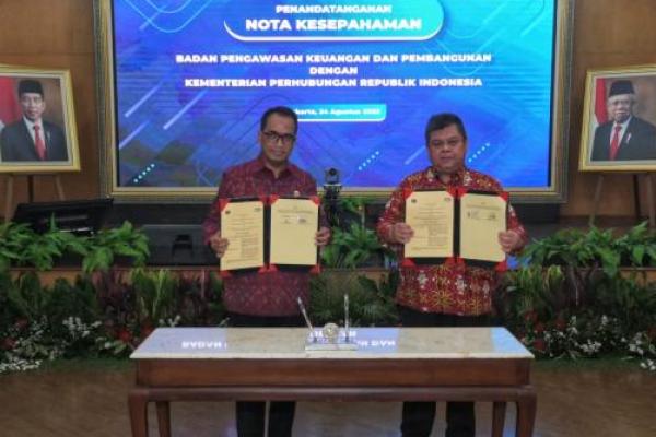 Tingkatkan Akuntabilitas Keuangan, Kemenhub Teken MoU dengan BPKP