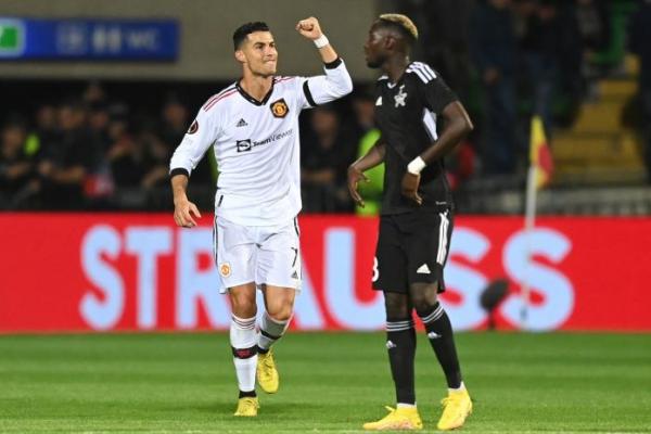 Liga Europa: Ronaldo Cetak Gol Perdana, Manchester United Lumat Sheriff Tiraspol