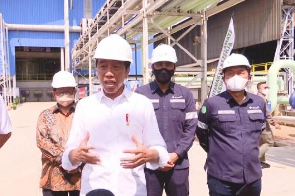 Kunker ke Bangka Belitung, Presiden Jokowi Tinjau Top Submerged Lance Ausmelt PT Timah