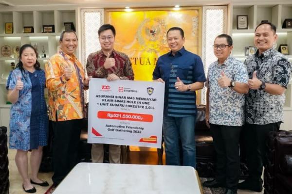 Bamsoet Apresiasi Asuransi Sinar Mas Atas Pembayaran Klaim Hole in One 