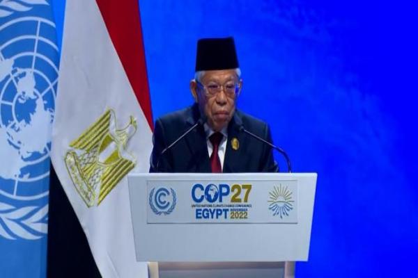 Wapres Maruf Amin Sampaikan 3 Pandangan Indonesia di KTT COP27