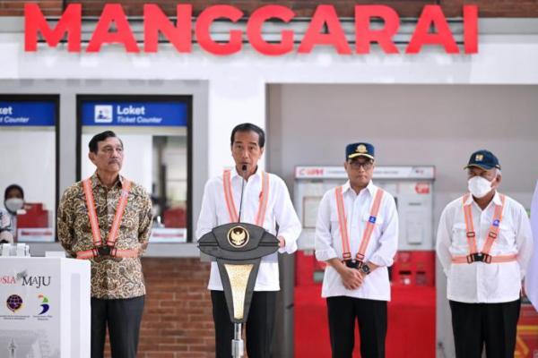 Presiden Jokowi Resmikan Stasiun Manggarai Tahap I, Harap Moda Transportasi Terintegrasi