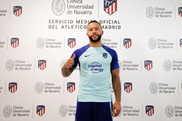 Atletico Madrid Resmi Datangkan Memphis Depay dari Barcelona