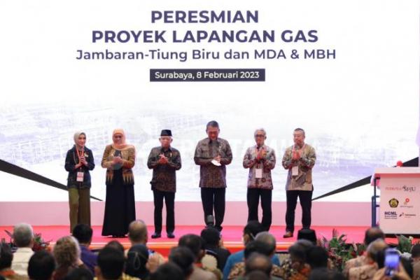 Resmikan Jambaran-Tiung Biru, Wapres: Penggunaan Energi Fosil Bersih Kian Meningkat