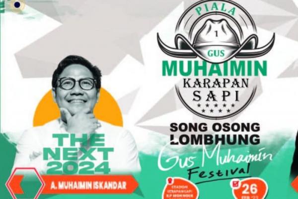 Jaga Tradisi, Gus Muhaimin Festival Gelar Lomba Karapan Sapi di Madura