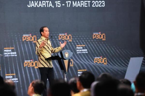 Presiden Jokowi Sebut Penggunaan Produk Dalam Negeri Dongkrak Pertumbuhan Ekonomi