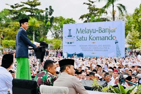 Presiden Jokowi Apresiasi Dukungan Masyarakat Melayu-Banjar untuk Pembangunan IKN