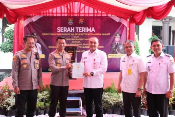 Bupati Zaki Hibahkan Bekas Kantor Kecamatan Jayanti ke Polresta Tangerang