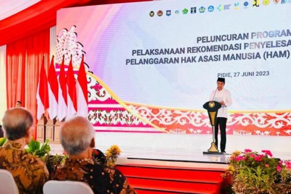 Presiden Jokowi Luncurkan Program Pemulihan Hak Korban Pelanggaran HAM Masa Lalu