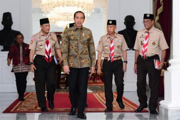Temui Presiden Jokowi, Kwarnas Gerakan Pramuka Lapor Agenda Jambore Dunia