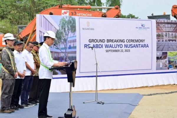 Presiden Jokowi Groundbreaking Rumah Sakit Pertama di IKN