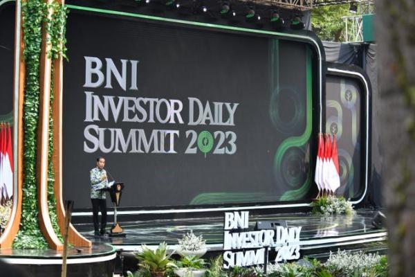 Buka BNI Investor Daily Summit, Jokowi Tekankan Pentingnya Implementasi Peta Jalan Pembangunan 