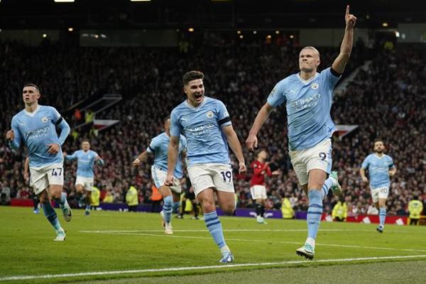 Liga Inggris: Manchester City Bungkam Manchester United, Haaland Sumbang Dua Gol