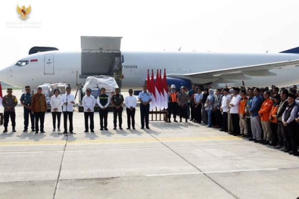 Presiden Jokowi Lepas Bantuan Kemanusiaan Tahap 2 ke Gaza Palestina