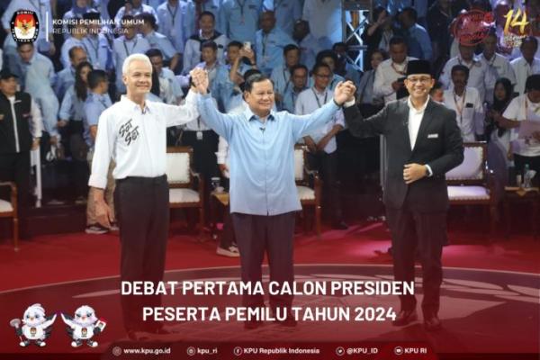 KPU RI Evaluasi Penyelenggaraan Debat Perdana Pilpres 2024