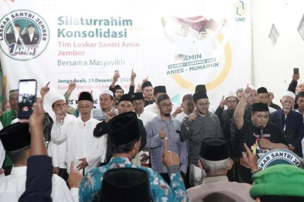 Nyatakan Dukung AMIN, Laskar Santri Jember: Sudah Saatnya Santri Bersatu