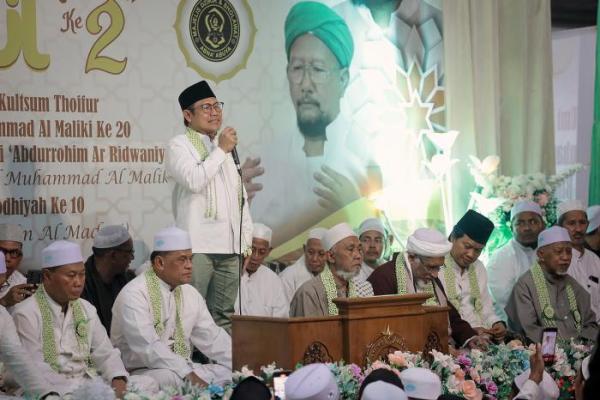 Gus Imin Lapor ke Romo Kiai Thoifur dan Habaib Perkembangan Perjuangan AMIN