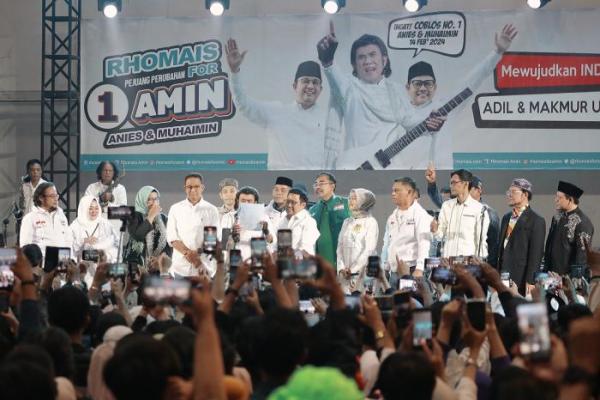 Rhoma Irama Ajak Penggemarnya Pilih AMIN