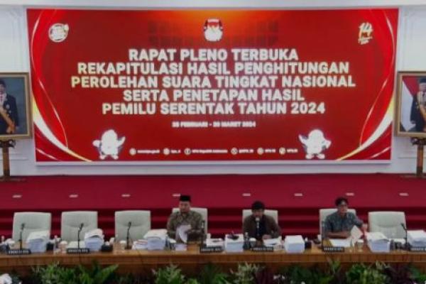 KPU Umumkan Hasil Rekapitulasi Nasional Partai Politik