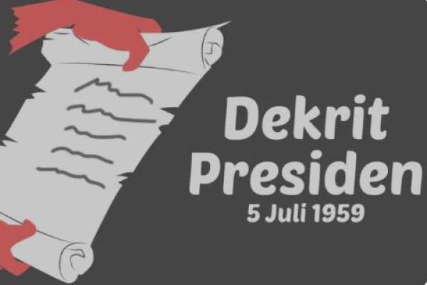 Sejarah Dekrit Presiden 5 Juli 1959
