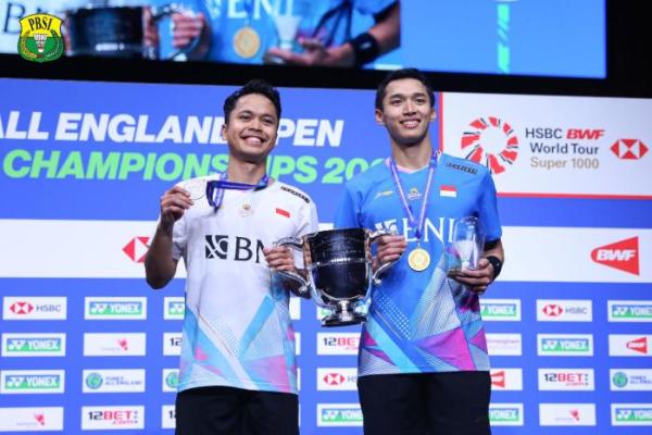 Daftar Ranking Terbaru BWF Usai All England, Jonatan Masuk Lima Besar