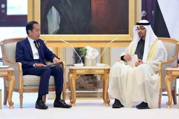 Bertemu Presiden MBZ, Presiden Jokowi Bahas Empat Kerja Sama Strategis