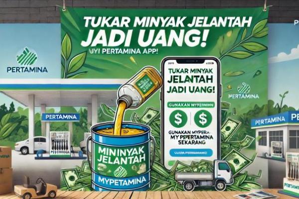 Cara Tukar Minyak Jelantah Jadi Uang lewat MyPertamina