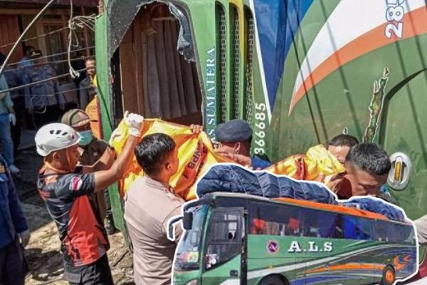 Bus ALS Terguling di Padang Panjang, 12 Tewas dan 23 Luka
