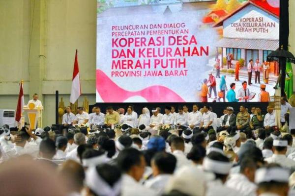 Dorong Desa Mandiri di Jabar, `Bapak Aing` Resmikan Percepatan Pembentukan Koperasi Merah Putih