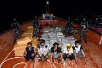 TNI AL Gagalkan Penyelundupan Narkotika Total 1,9 Ton di Kepri