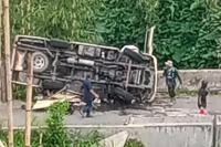 Minibus Diduga Alami Rem Blong di Jalur Tawangmangu, Lima Orang Tewas