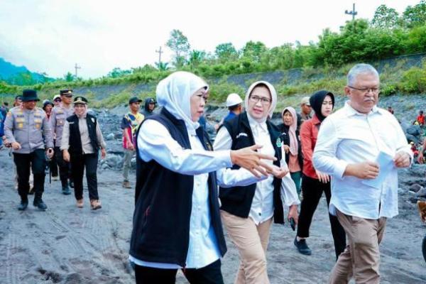 Gubernur Jatim Pastikan Perbaikan Tanggul Lumajang Tuntas dalam 3 Bulan