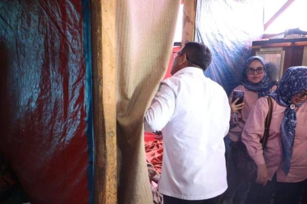 Pemprov Banten Siap Bangun Jalan Menuju Huntara Cigobang Lebak