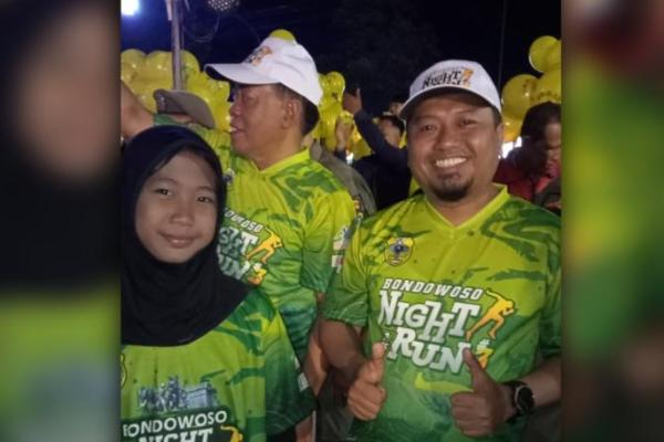 Syafia, Pelari Cilik Sukses Taklukkan Bondowoso Night Run 2025
