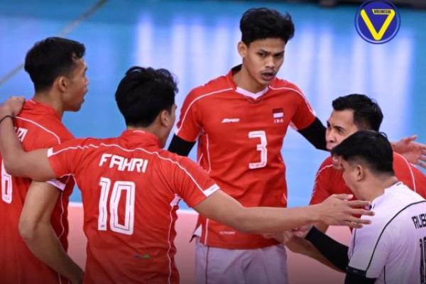 Menang Dramatis Lawan Thailand, Timnas Voli Putra Indonesia ke 8 Besar AVC Nations Cup
