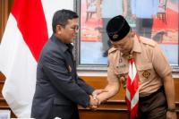 Terima Kwarda Banten, Andra Soni: Dalam Pramuka Kita Temukan Semangat Positif