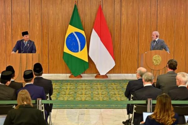 Presiden Prabowo Dorong Kerja Sama Indonesia-Brasil Sektor Pertanian, Energi Bersih Hingga Pertahanan