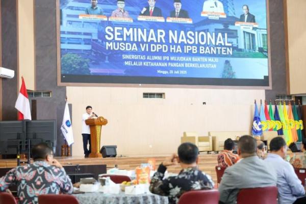 Hadiri Seminar dan Musda DPD HA IPB Banten, Wagub A Dimyati Natakusumah : Bersama Wujudkan Ketahanan Pangan*