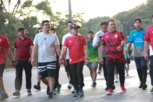 Lari Pagi Bareng Aktivis, Cak Imin Dorong Kualitas Kepemimpinan Mahasiswa Ditingkatkan