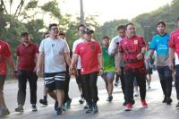 Lari Pagi Bareng Aktivis, Cak Imin Dorong Kualitas Kepemimpinan Mahasiswa Ditingkatkan