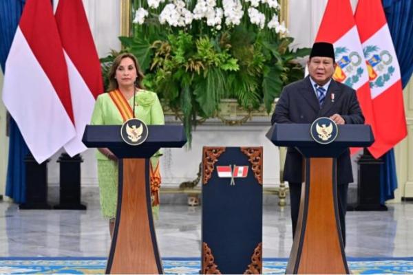 Indonesia-Peru Teken Deklarasi 50 Tahun Hubungan Diplomatik