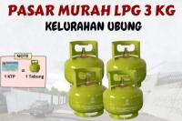 Warga Berebut LPG 3 Kg di Pasar Murah Denpasar