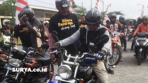 Bikers di Pasuruan Aksi Tanam Pohon di Lereng Bromo